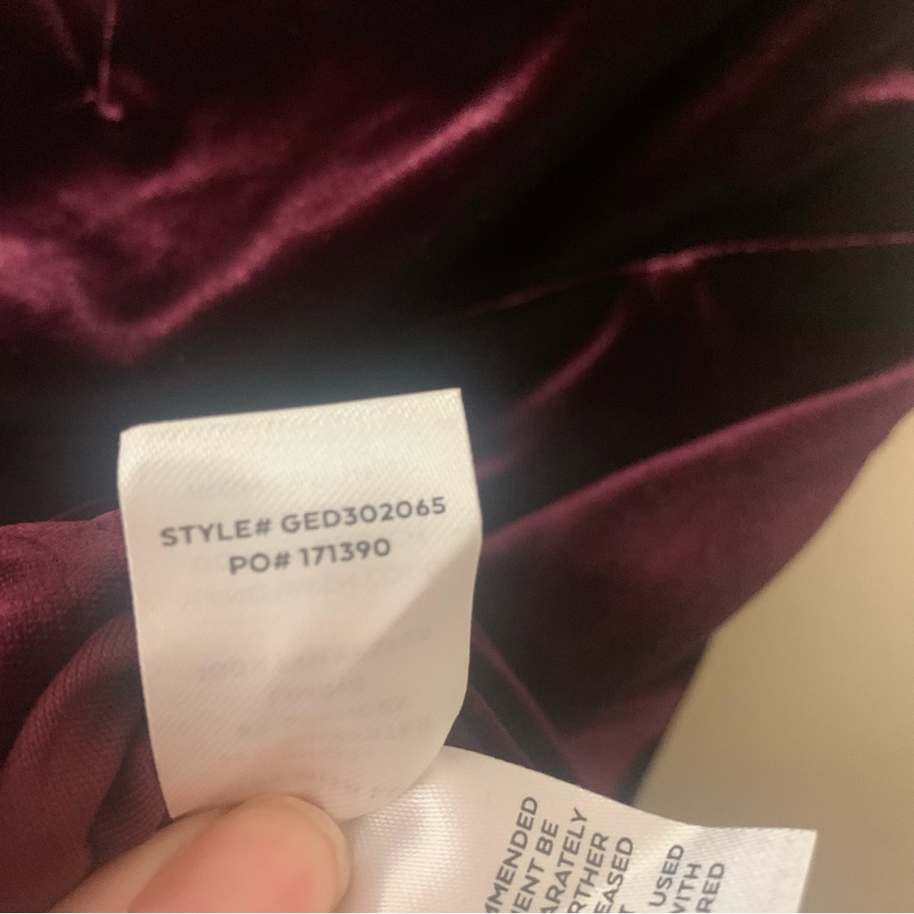 Lulu's Deep Wine Strapless Midi Dress - Picture 11 of 11